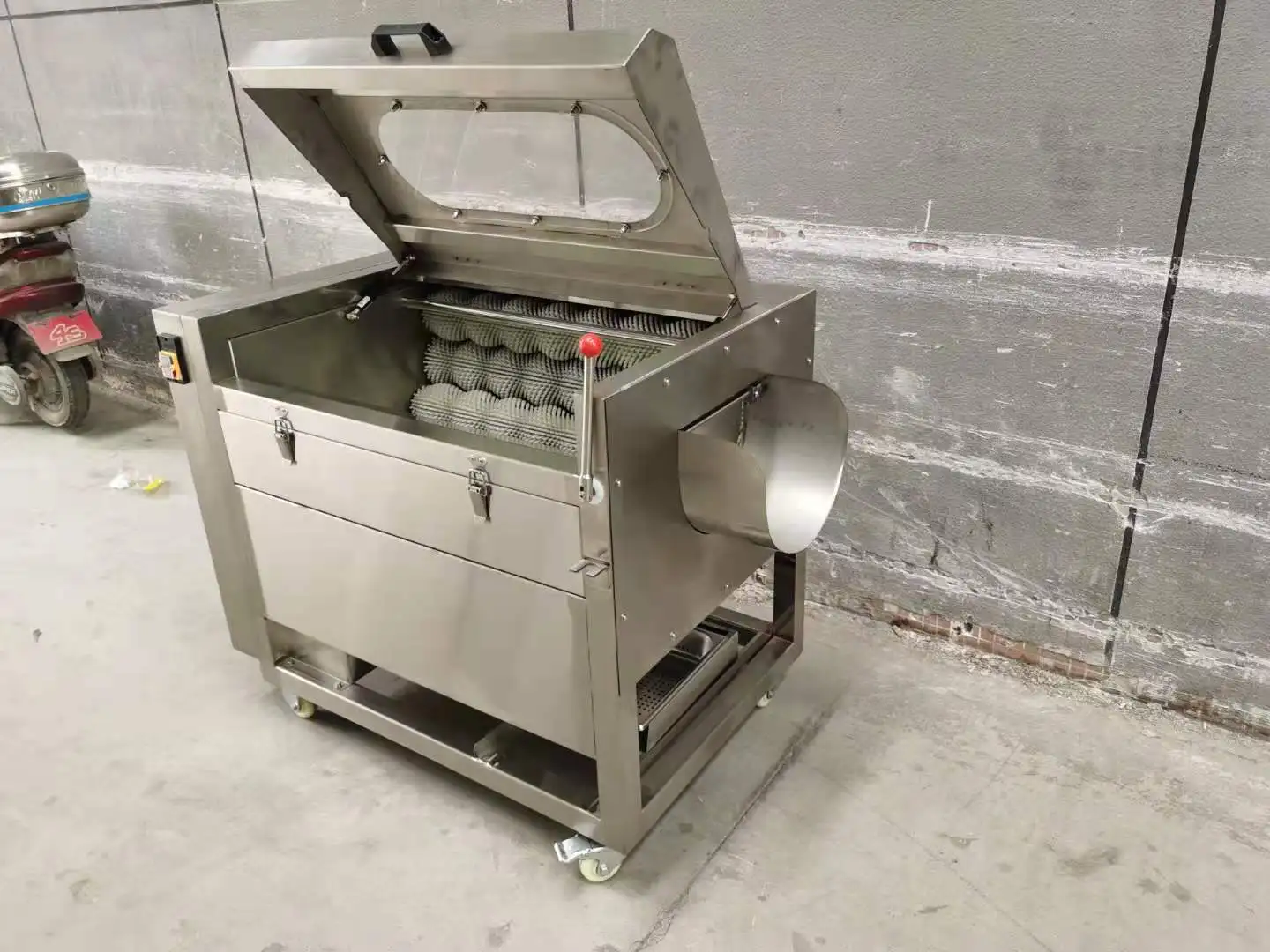 Commercial Food Grade Stainless Steel Potato Washing and Peeling Machine Restaurant Equipment