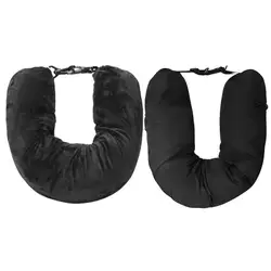 Almohada de viaje para el cuello, cosas con ropa, bolsa de almacenamiento portátil para viajes al aire libre, almohada para reposacabezas de coche, almohada en forma de U para el hogar