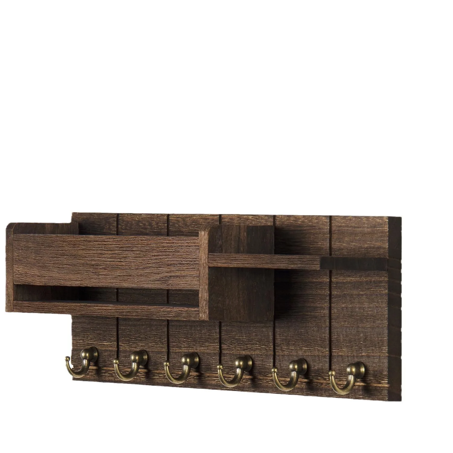Wooden wall-mounted envelope rack, room, bedroom, study key, hook, solid wood wall, sundries sorting