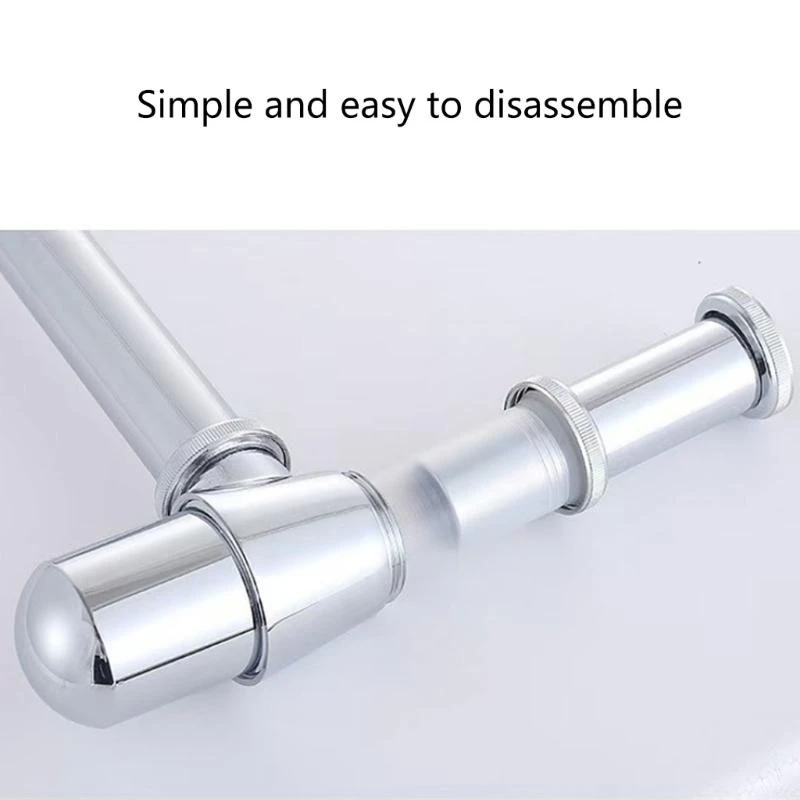 

D8KF Adjustable Sink Waste Pipe Prevents Odor Deodorizing Bathroom Sink Trap Quickly Water Discharge Quick Fixing Durable