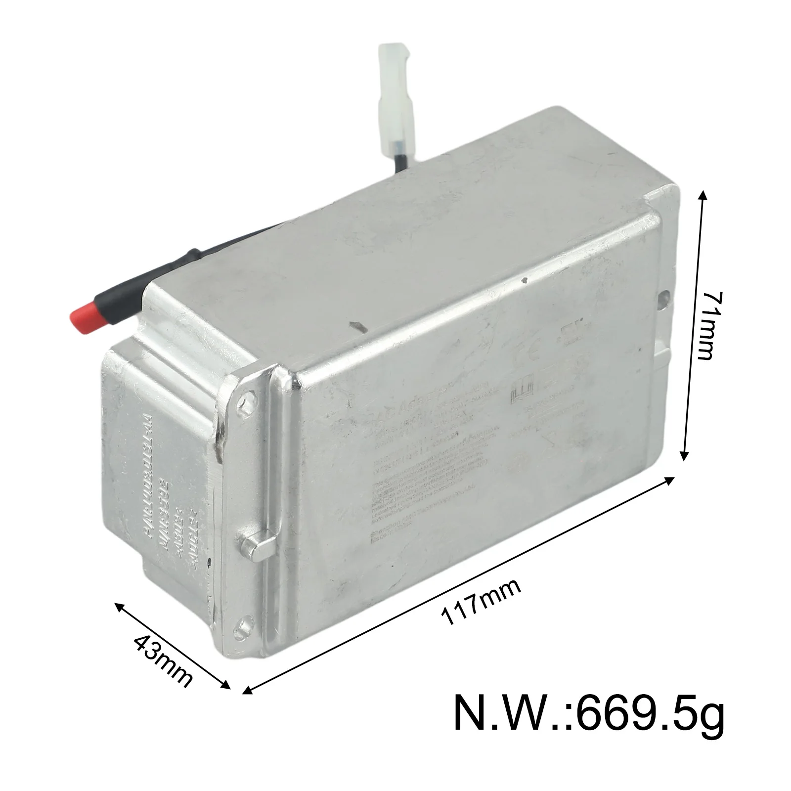 Outdoor Part Built-In Charger For Ninebot Max G30 Metal Weight About 670g For Electric Scooter Size 117x71x43mm