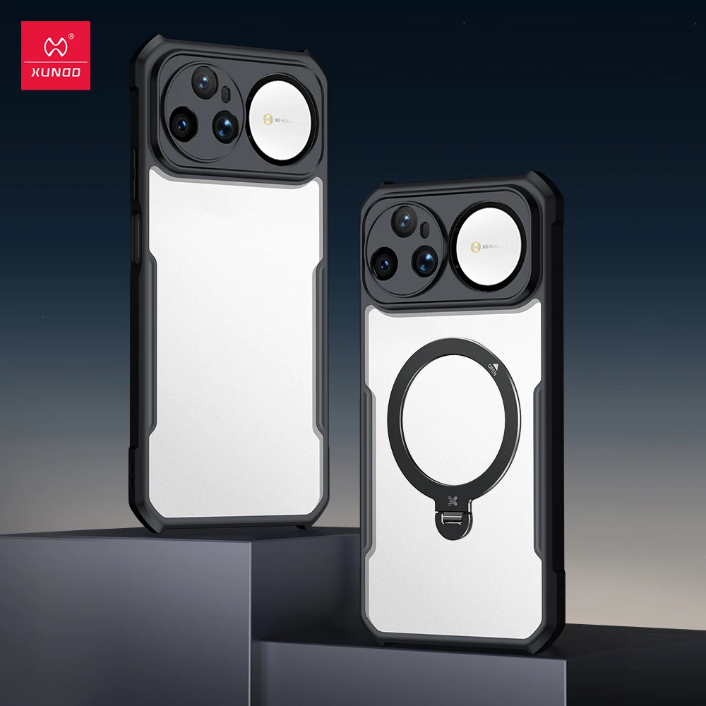 Xundd Hülle für Huawei Nova 15 Pro15 Ultra [Stoßfeste Airbag-Technologie], PC&TPU Rückseite Transparente Abdeckung Anti-Fingerabdruck&Nicht-Vergilbend