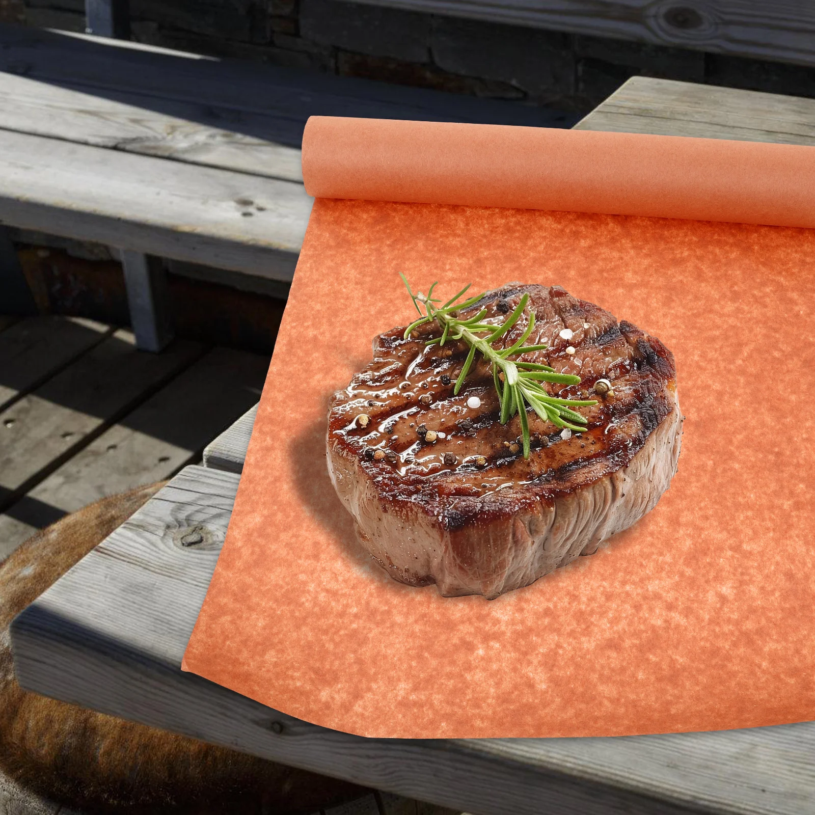 

Pink Butcher Paper Roll 40cm x 30m Non-Stick Oil-Proof BBQ Smoking Meat Wrapping Baking Fryer Dessert Cookie Pizza