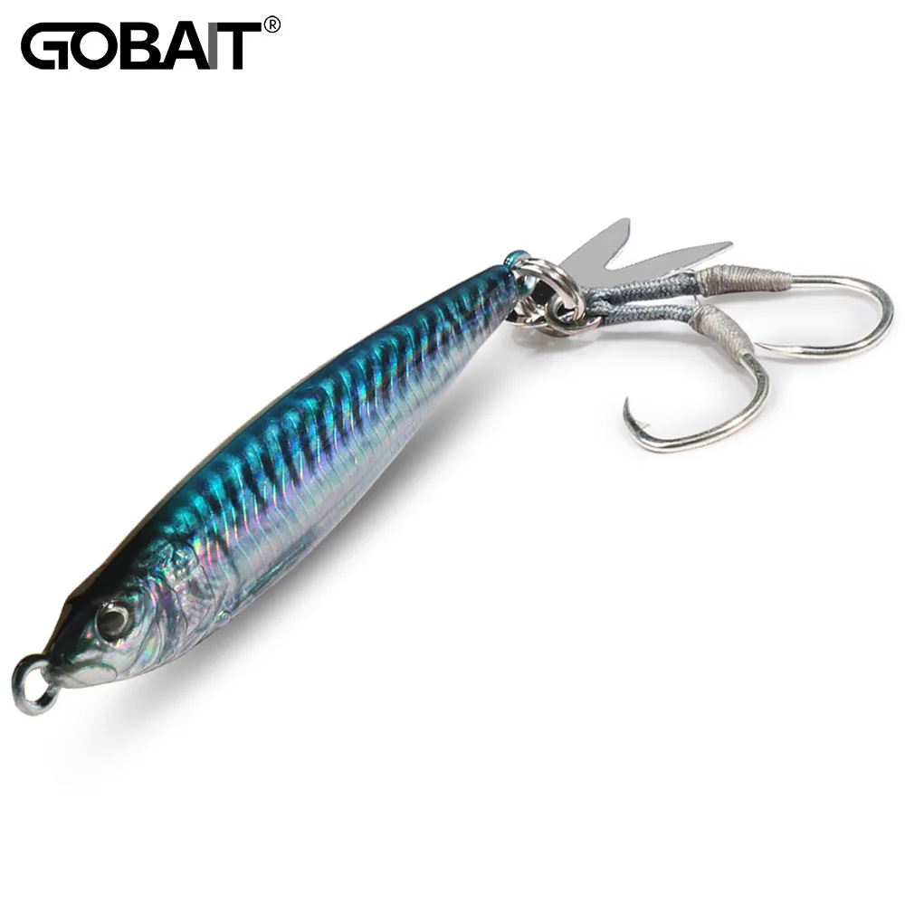Metal Jig Lure 20g 30g 40g 3D Printed Fast Sinking Fishing Tackle Blade  Hook Swimbait Pesca VIB Bait - AliExpress