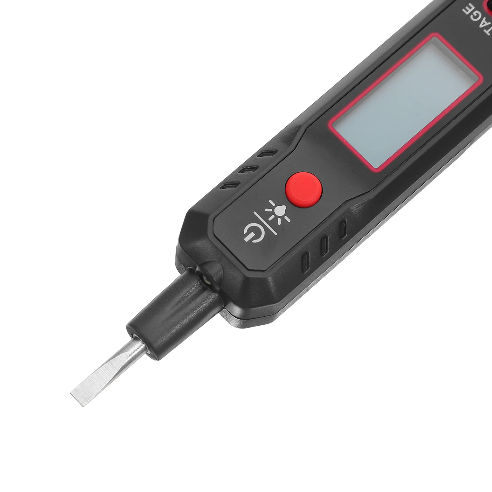 Penna tester di tensione digitale Strumento per elettricisti Cacciavite a testa piatta senza contatto Display LCD Test accurato dei circuiti Casa automobilistica