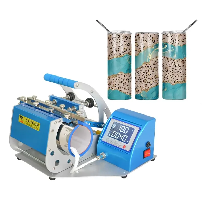 2026 New Arrival Sublimation Electric Heat Press Machine 220V/110V Automatic Flatbed Printer Cap Mug Printing Control Box Combo