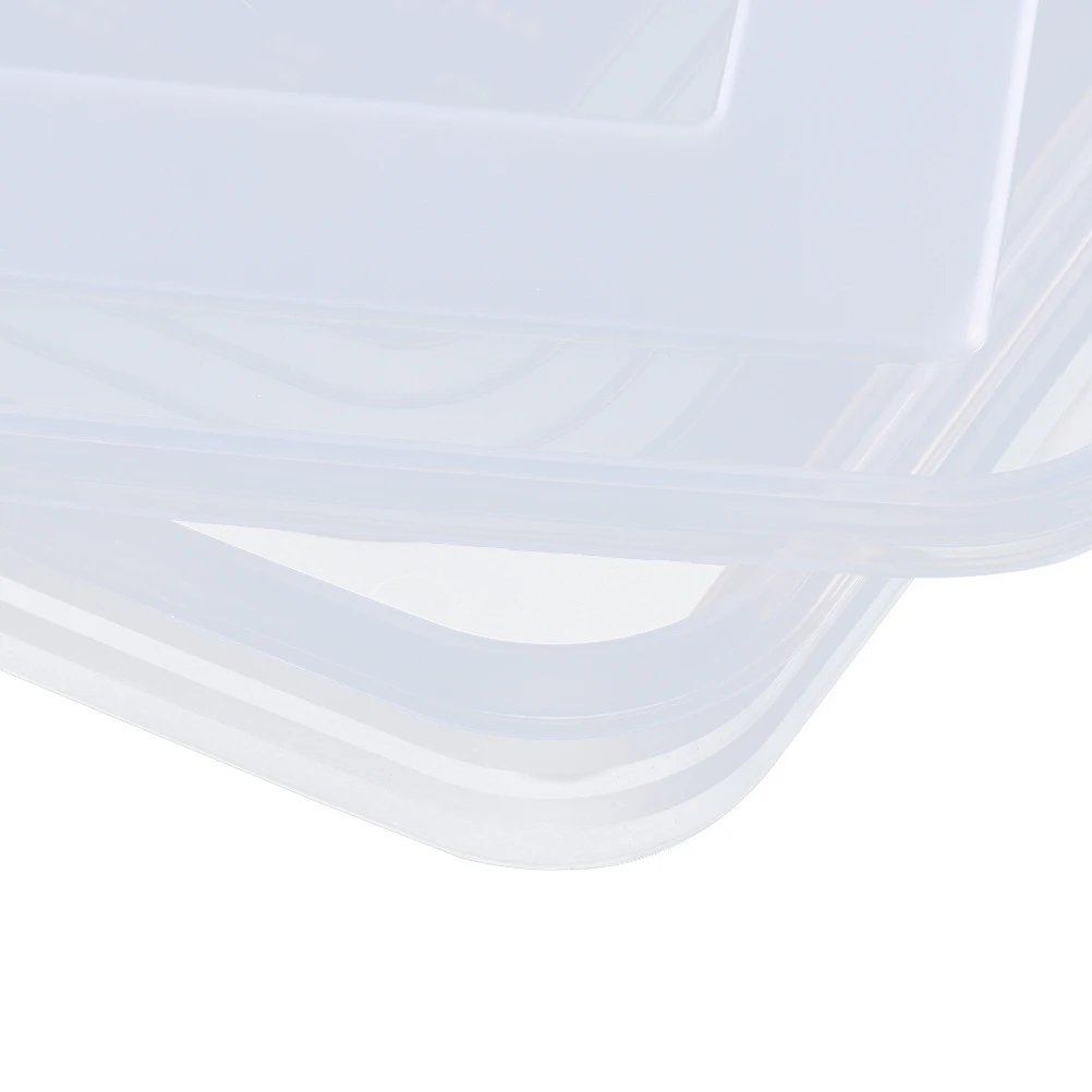 

Plastic Food Storage Boxes Dumpling Buns Reusable Meal Prep Containers with Lids for Refrigerator (Extra Large Transparent Singl