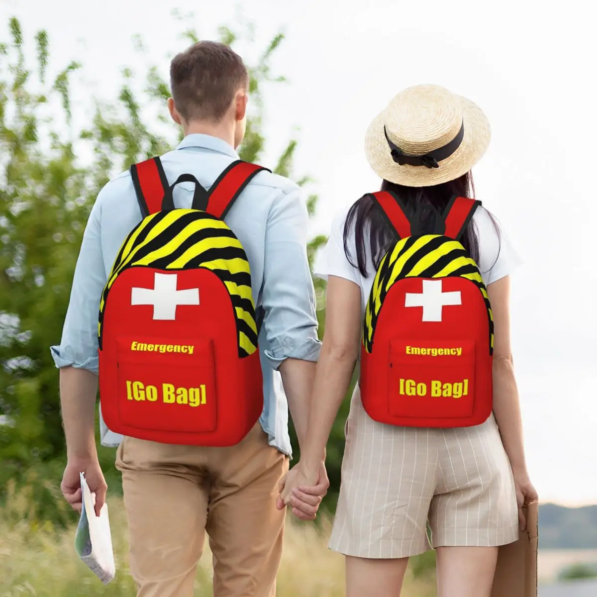 Sac à Dos de Premiers Secours en Cas de Catastrophe Médicale d'Urgence, Cartable d'Étudiant du Primaire et du Lycée, Sac de Jour de dehors pour Homme et Femme