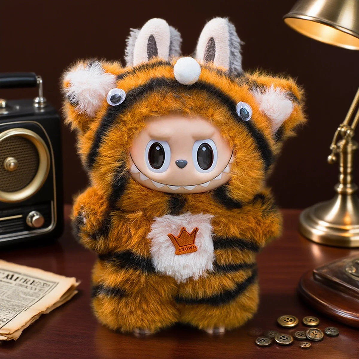 ملابس قطيفة لطيفة على شكل حيوان من أجل إكسسوارات الملابس الكرتونية من Labubu، هدايا الملابس البديلة