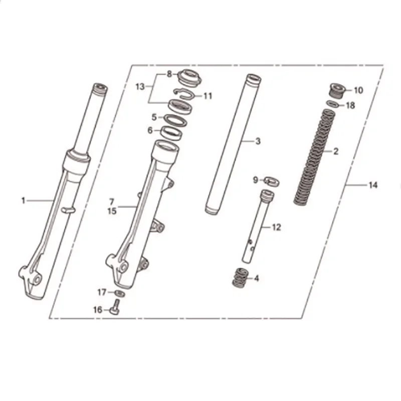 Scooter CBS Front Shock Absorber for HONDA VISION DIO 110 NSC110 DIO110 NSC 110 VISION 50 NSC50 NSC 50 Original Parts