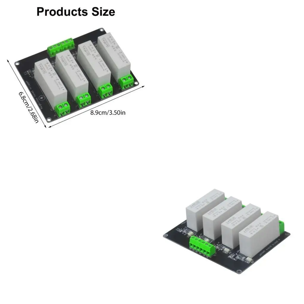 652F 4 Channel States Relays Module High Level Triggers Relays Module Switches Control Board Module for Computer