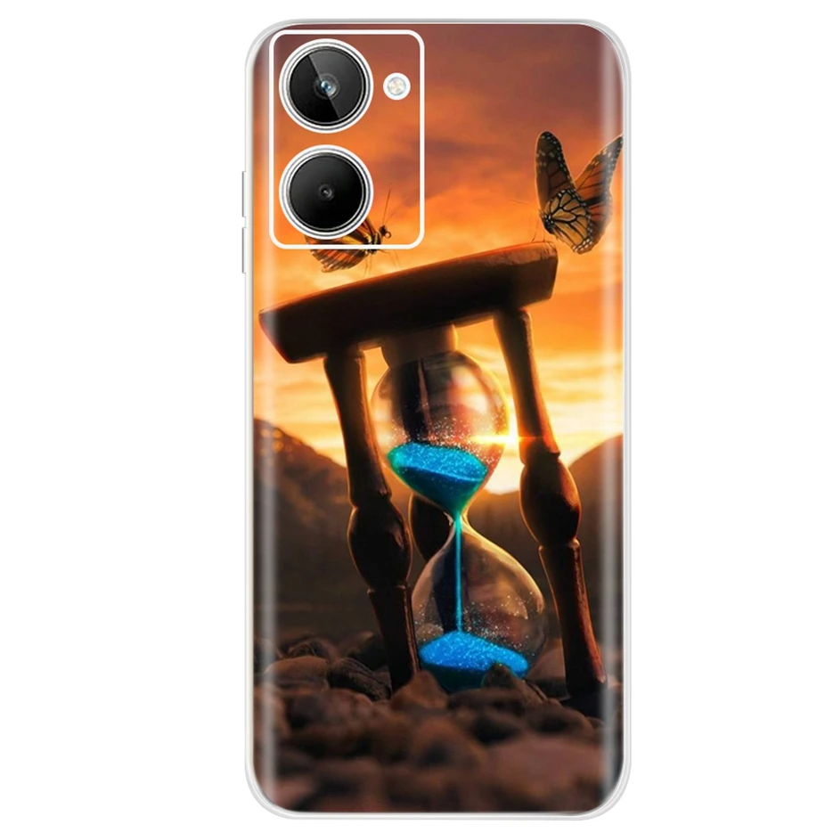 For Realme 10 4G Case Colorful Painted Cover Soft Slim Fundas Phone Case For Realme10 Pro+ Realme 10 Pro Plus Cover Coque Bumper