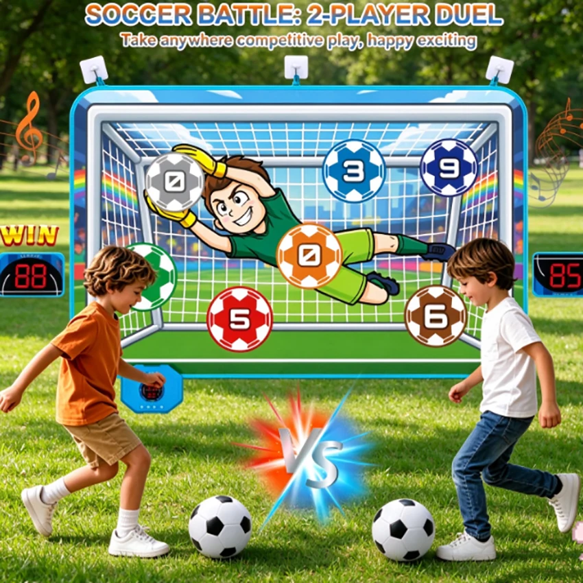 Soccer Ball Game Set for Kids Indoor Outdoor Multiplayer Football Goal Shooting Leisure Sport Fun Kids Football Game Gifts