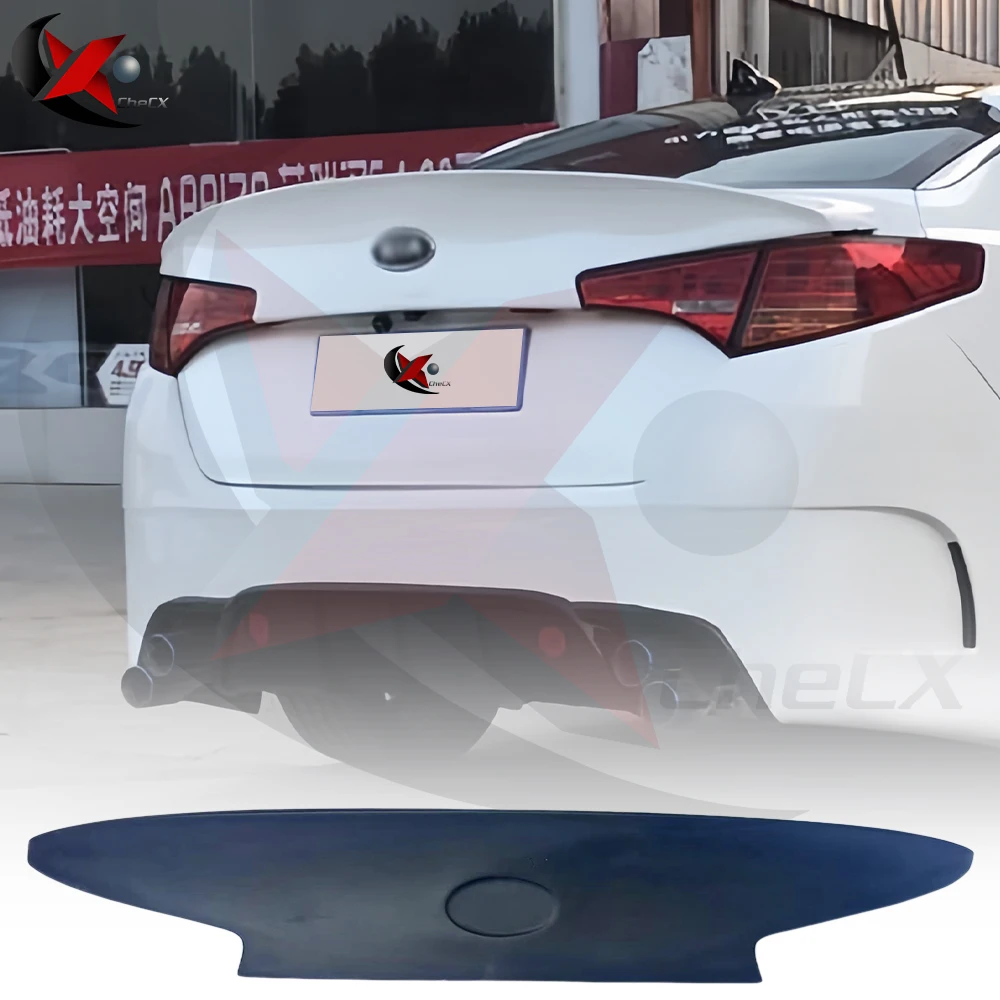 For Kia K5/Optima 2010-2012 WLAD Style Rear Spoiler Made Of Pure Carbon Fiber Material Car Trunk Lid Decorative Cover Plate