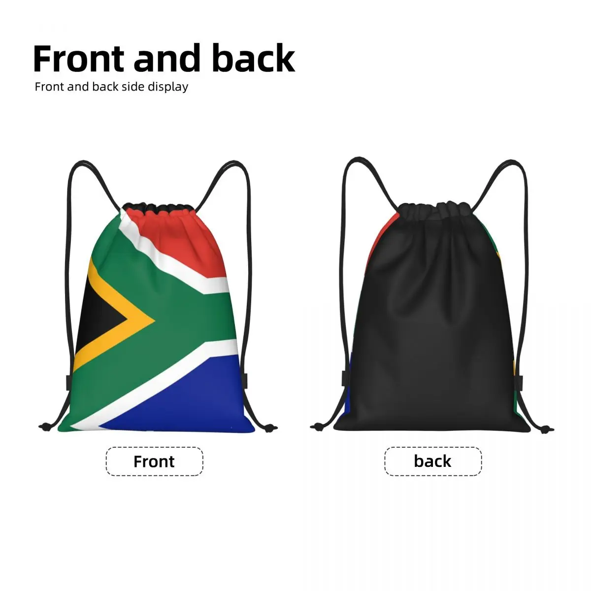 Pegatina de Rugby africano con bandera de Sudáfrica, colcha nórdica con cordón, bolsa de gimnasio, paquete de campo creativo, campamentos duraderos