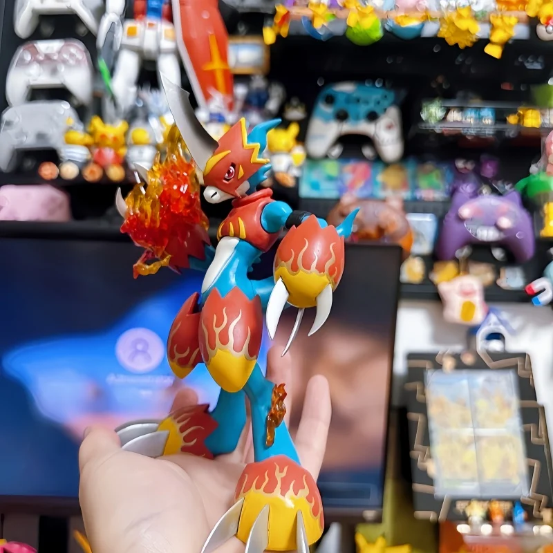 Hot Sale 18cm Digital Monster Anime Figure Fladramon Gk Digimon Action Figurine Model Collection Cartoon Kid Toy Christmas Gifts