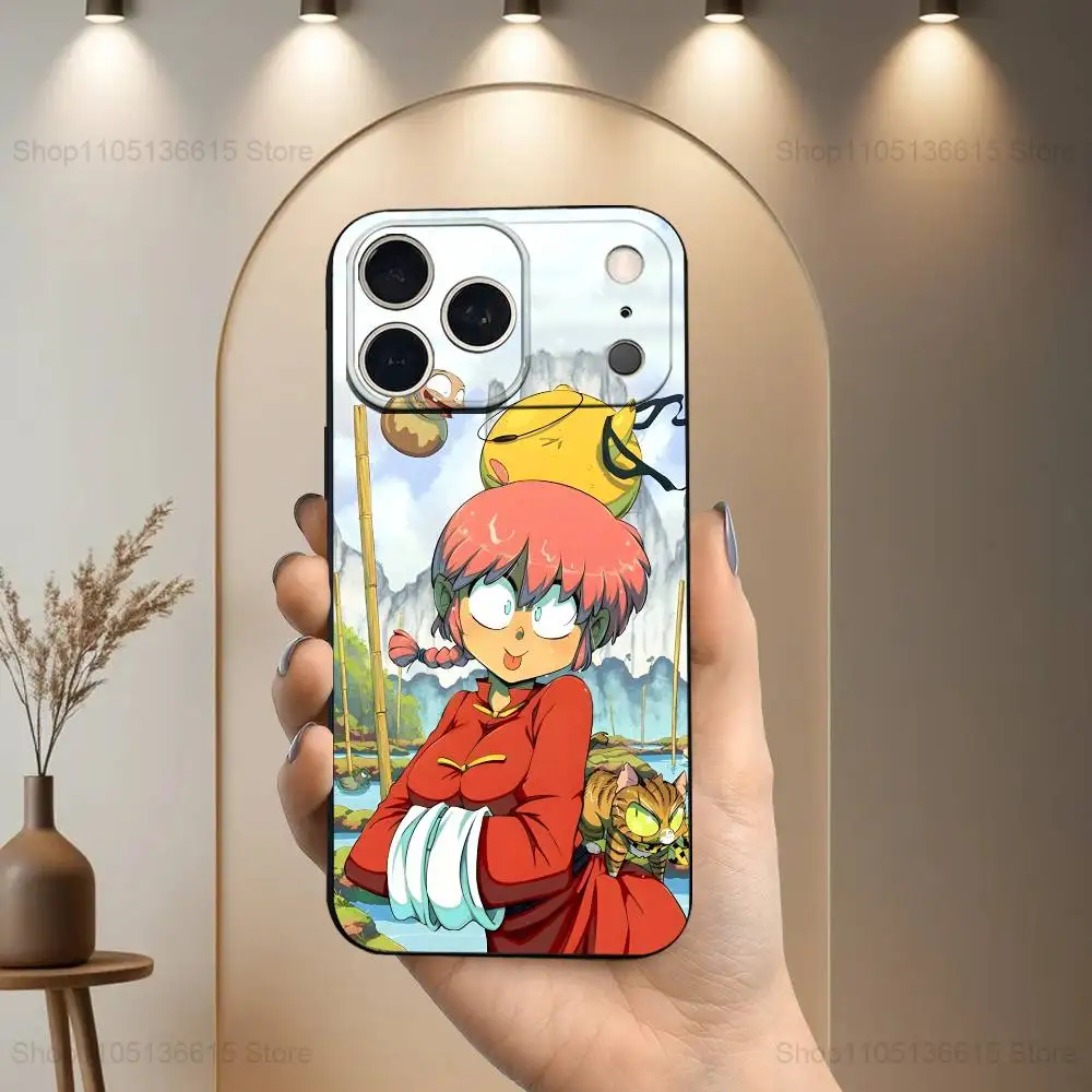 Чехол для телефона Comics M-Manga R-Ranma-1-2 для iPhone 17,16,15,14,13,12,11 Plus,Pro Max,XS,X,XR,SE,Mini,8,7,мягкий силиконовый черный чехол