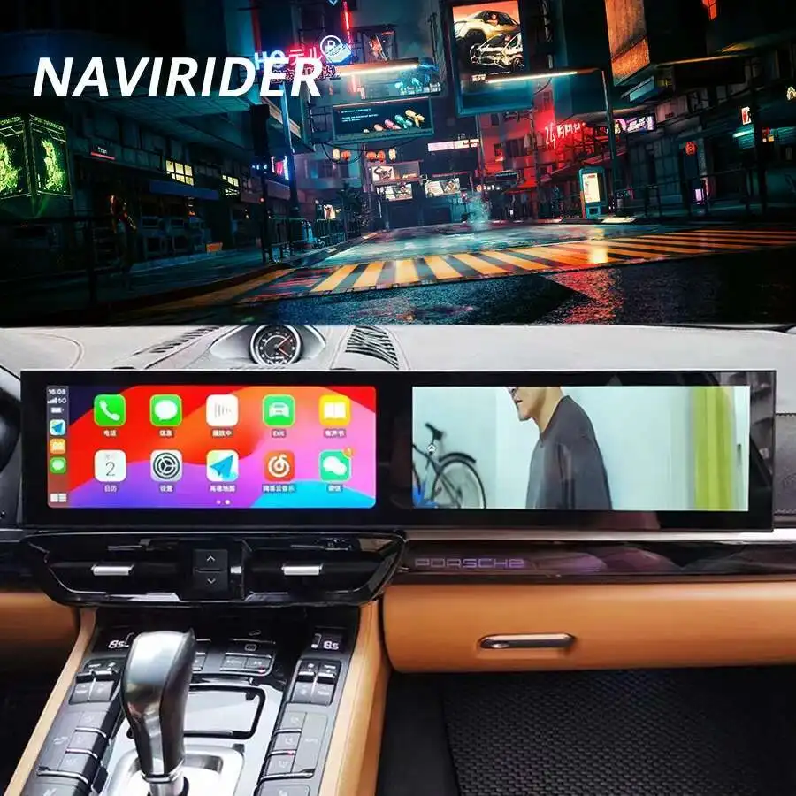 

12.3 Inch+12.3Inch Android Carplay For Porsche Cayenne 2011-2017 Upgraded Interactive Dual Screen Multimedia Video Player 8+128