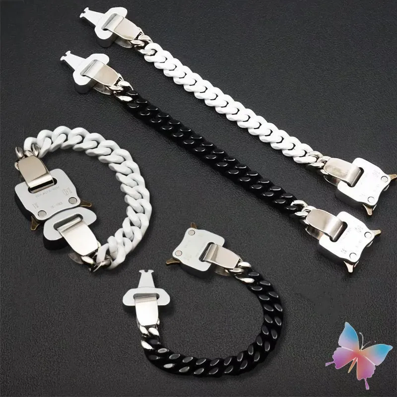 Unisex Street Fashion Trend 1017 ALYX 9SM Functional Bracelet Gift Box Packaging Open Buckle Men Women ALYX Accessories
