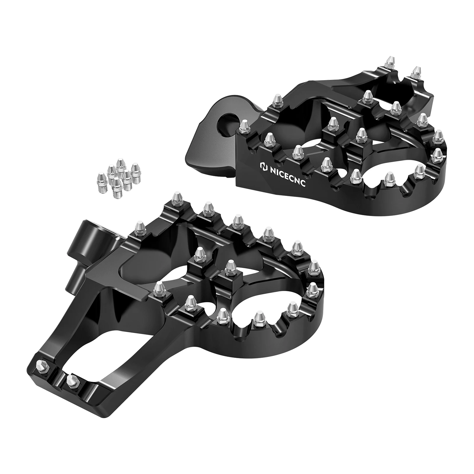 NICECNC für Yamaha YZ250 1998–2023, geschmiedete Motorrad-Fußrasten, Fußstützen für Yamaha YZ125 1997–2023, YZ250F, YZ450F, Aluminium – Detail 11