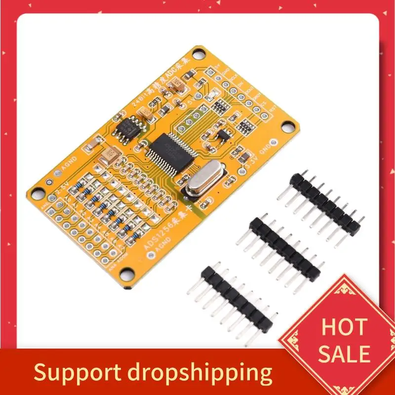 

B44C ADS1256 Модуль сбора данных АЦП AD-Прецизионный модуль сбора данных АЦП 4 АЦП 8 Модуль сбора данных на дороге