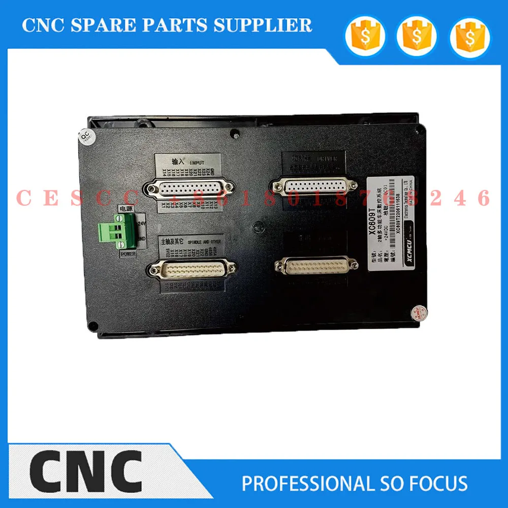 Offline CNC controller 2-axis lathe motion control system XC609T stepper servo motor G code outer circle, end face, groove, arc,