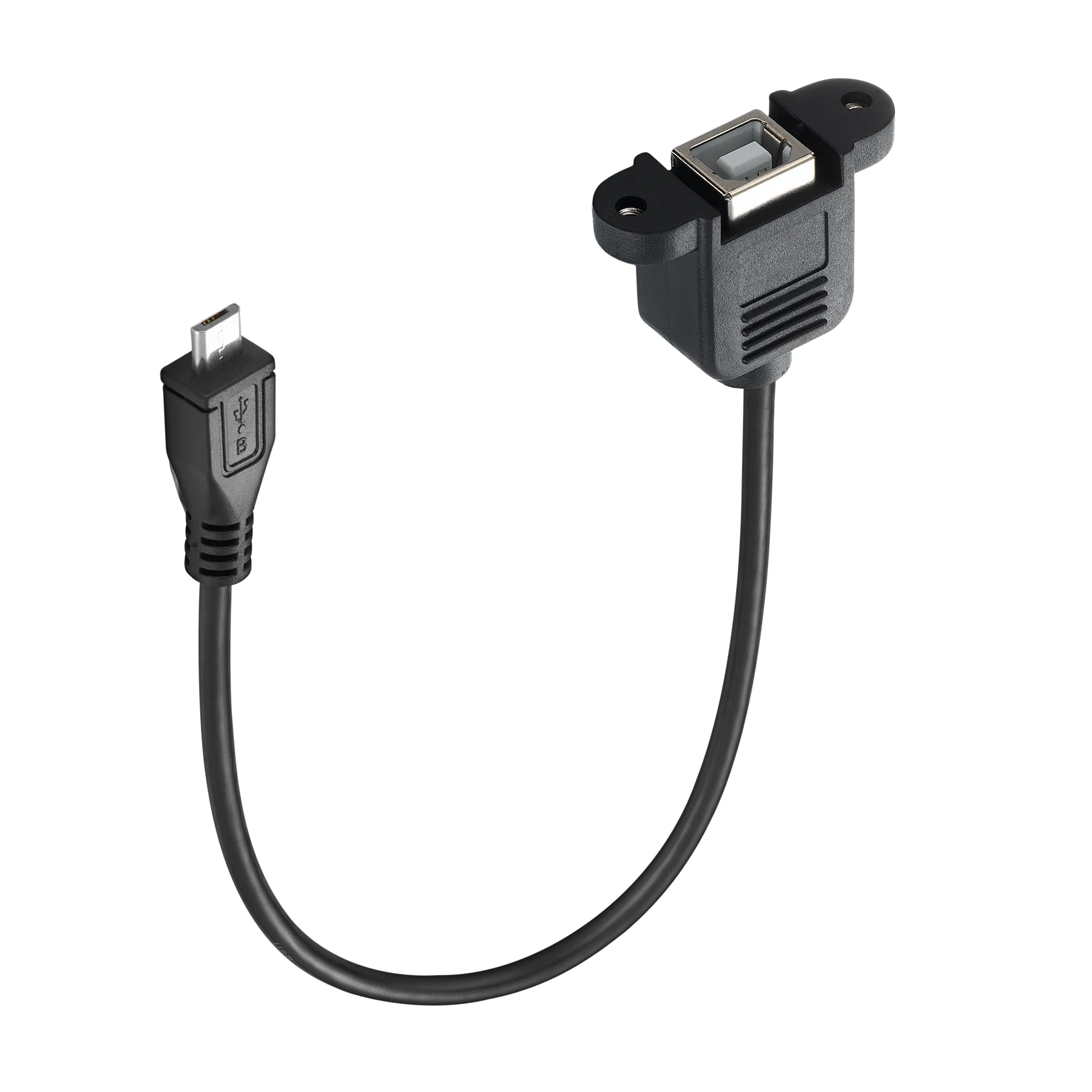 Bochara USB 2.0 ประเภท B ชายประเภท B หญิงเครื่องพิมพ์ที่มีสกรูยึดแผงรู 30 ซม. 50 ซม.100 ซม.