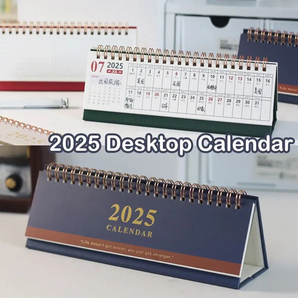 Planning 2025 Desktop Calendar Organizing To Do List 2025 Standing Flip Calendar Agenda Time Date Daily Monthly Schedule