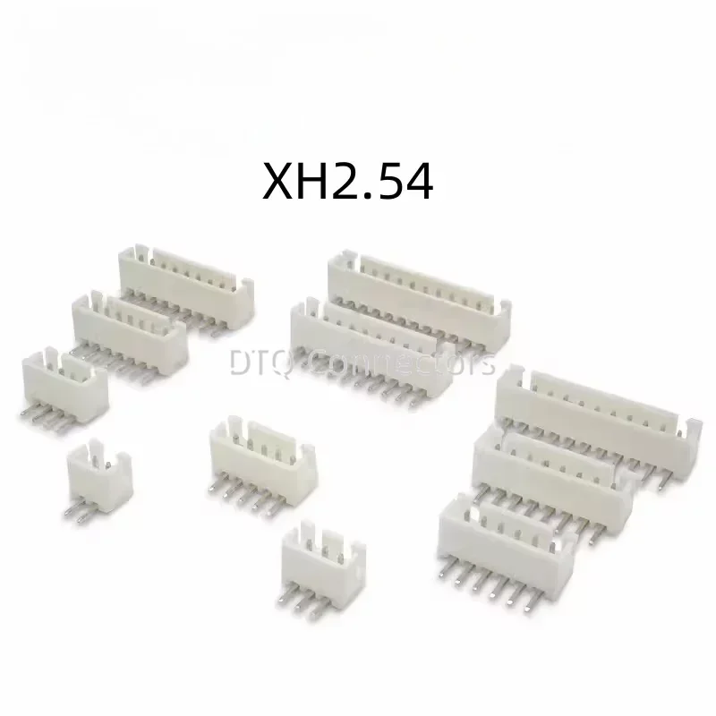 50Pcs XH 2.54 PH2.0 2P 3P 4P 5P 6P 7P 8P 9P 10P 12Pin Right Angle Male Plug Electrical Wire Connector Pin Header for PCB JST