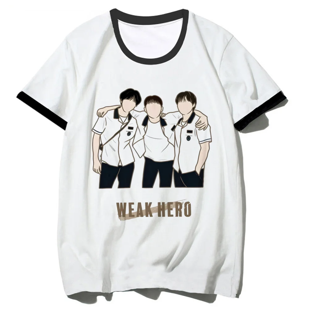 Weak Hero Class t-shirt women anime kawaii Breathable Psychedelic streetwear tshirt Comfortable Psychedelic kawaii Grunge