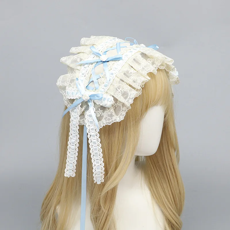 

Hair Accessories Lolita Hair Bands Y2K Accessories Lolita Cosplay Bow for Women Hair Lace Girl Headband Head Jewelry 2025 Trend