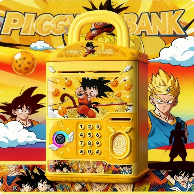 New Anime Dragon Ball Password Lock Savings Insurance Piggy Bank Password Lock That Allows Both Depositing and Withdrawing Gift