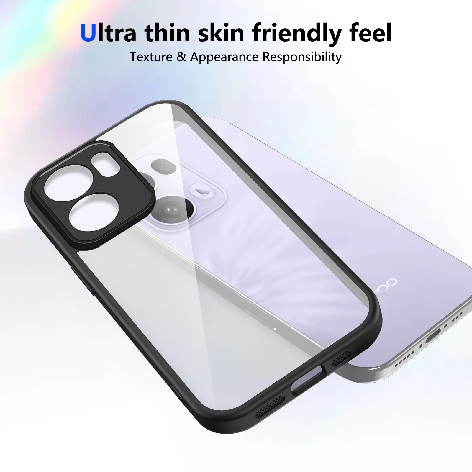 Für Oppo Reno 13A CPH2699 Fall Air Kissen Stoßfest Silikon Bumper Klar Matte Zurück Abdeckung Harte Telefon Fall für Oppo Reno 13A 5G – Detail 2
