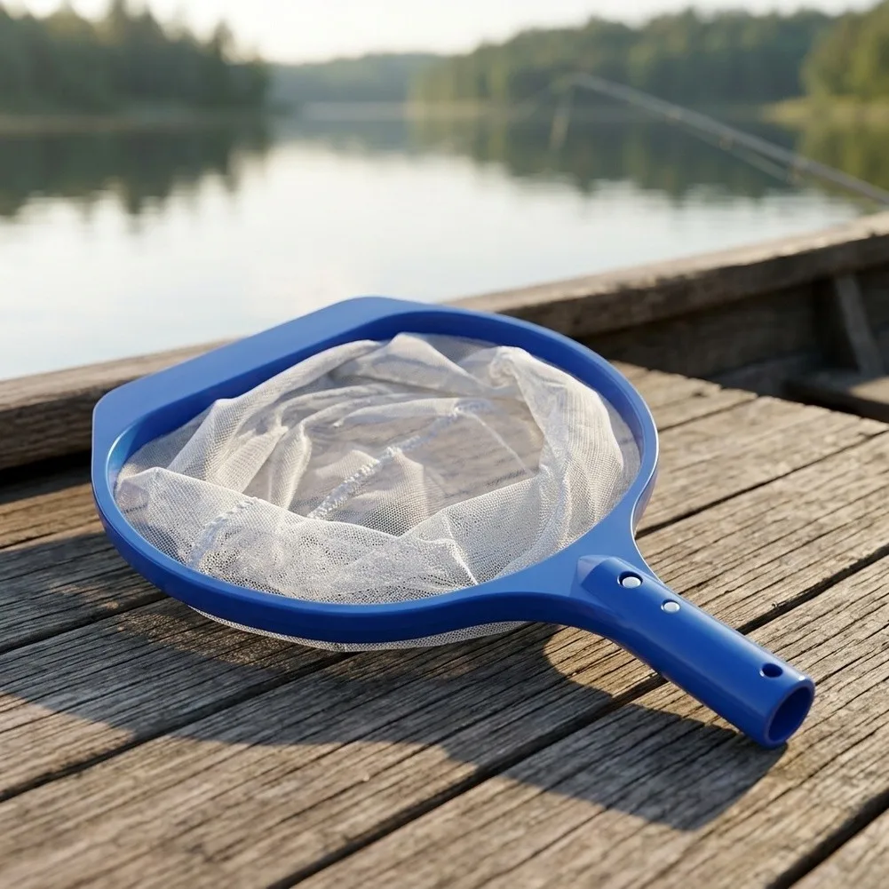 Debris Removal Pond Cleaning Tool 13 Inches Fine Mesh Skimmer Gentle Plastic Frame Safe For Vinyl Liners Easy Maneuverability