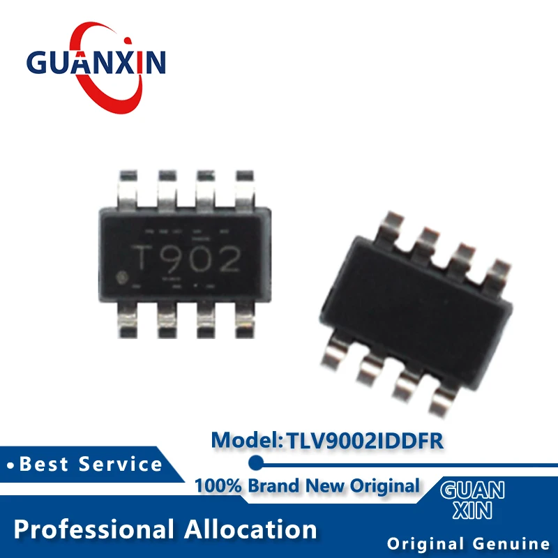 

100% New electronics TLV9002IDDFR TSOT23-8 Marking T902 TLV9002