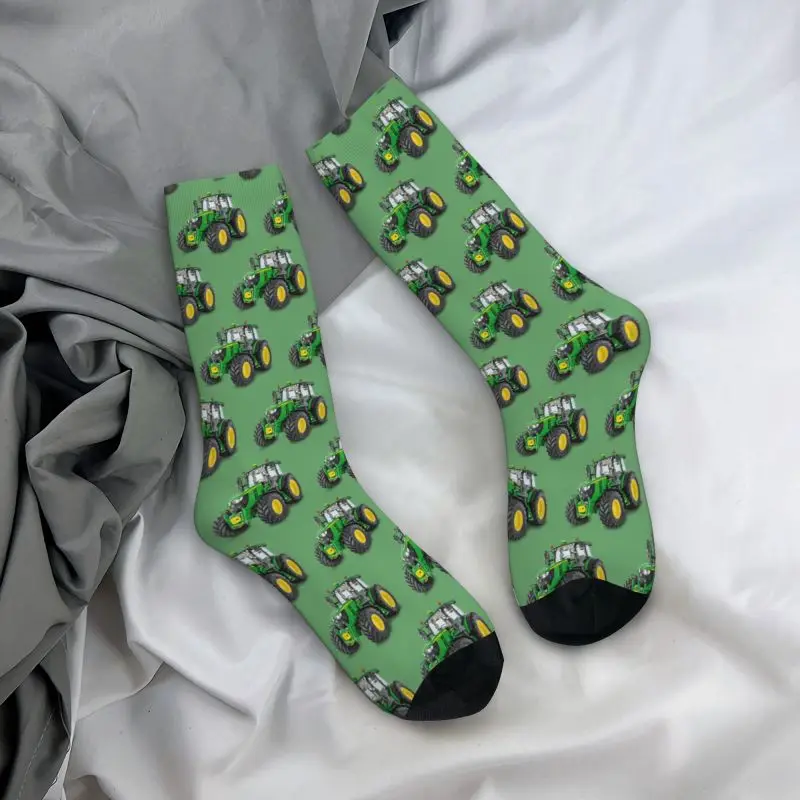 

3D Print Crew Socks Novelty Men's Tractor Dress Socks Unisex Warm Comfortable