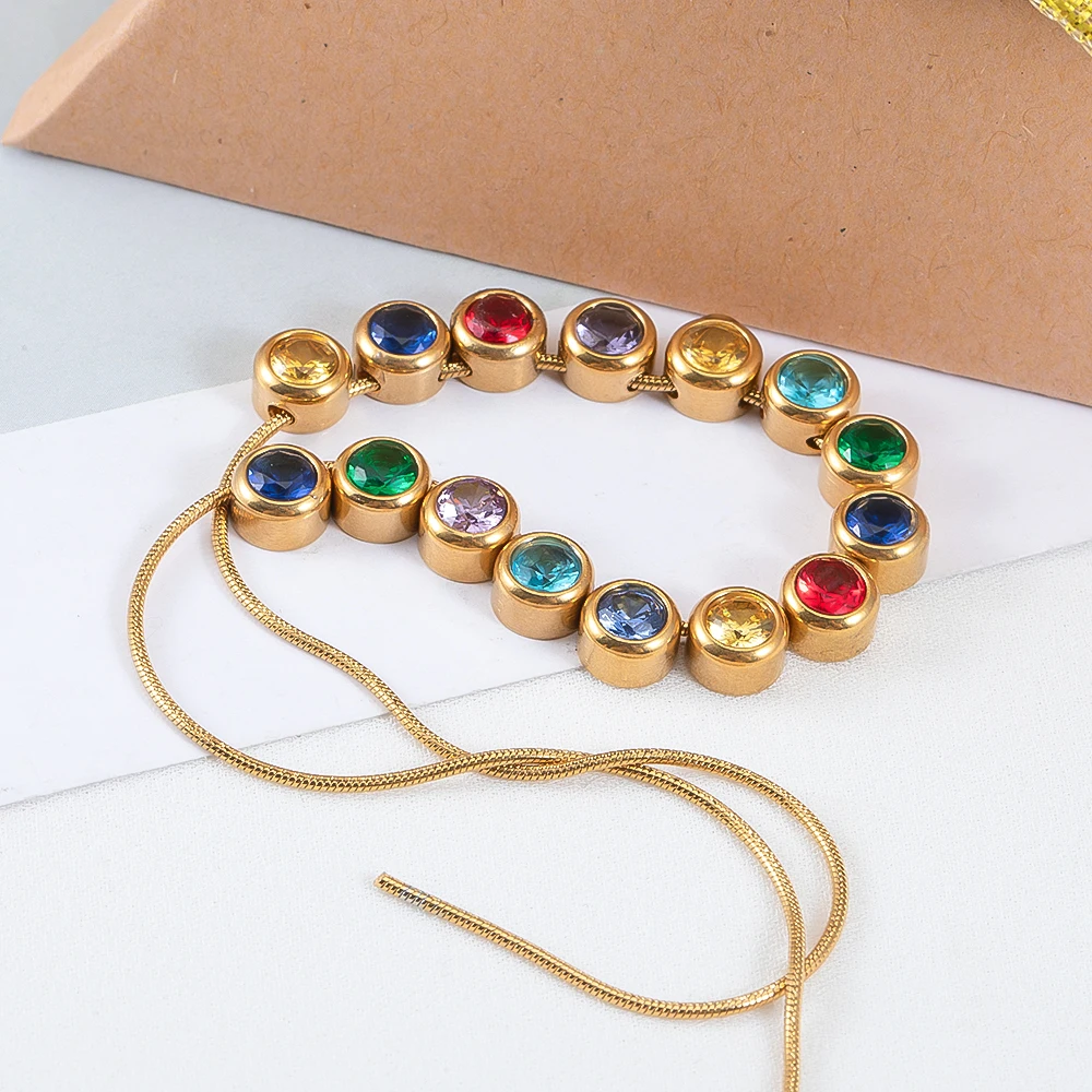 10pcs Stainless Steel Glass Charms Jewelry Making 6mm Colorful Glass Bead Pendants with Hole for DIY Necklace Bracelet Earrings