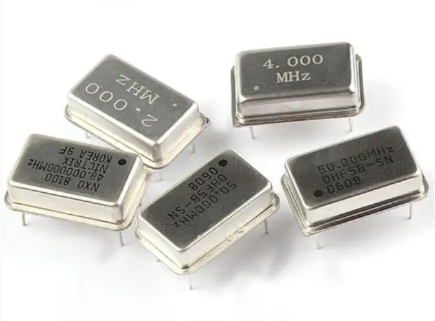 5PCS 4MHZ 8MHZ 10MHZ 11.0592MHZ 12MHZ 16MHZ 20MHZ 22.184MHZ 24MHZ 40MHZ 50Mhz/M Rectangle Active Crystal Oscillator DIP 4PIN