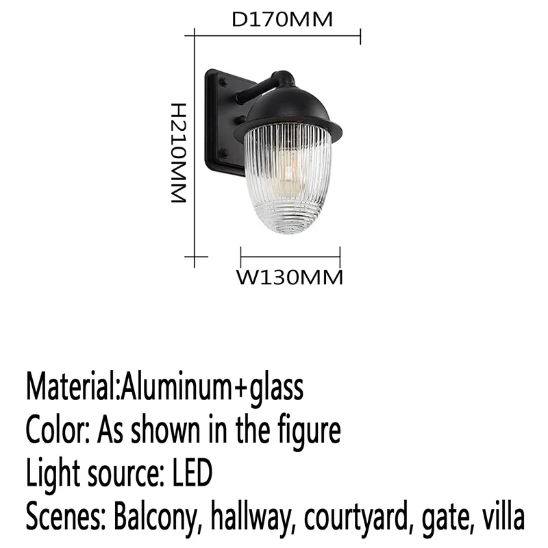 SOFITY Contemporary LED Outdoor Wall Lamps Electric Simplicity Waterproof Balcony Hallway Courtyard Villa Gate Hotel