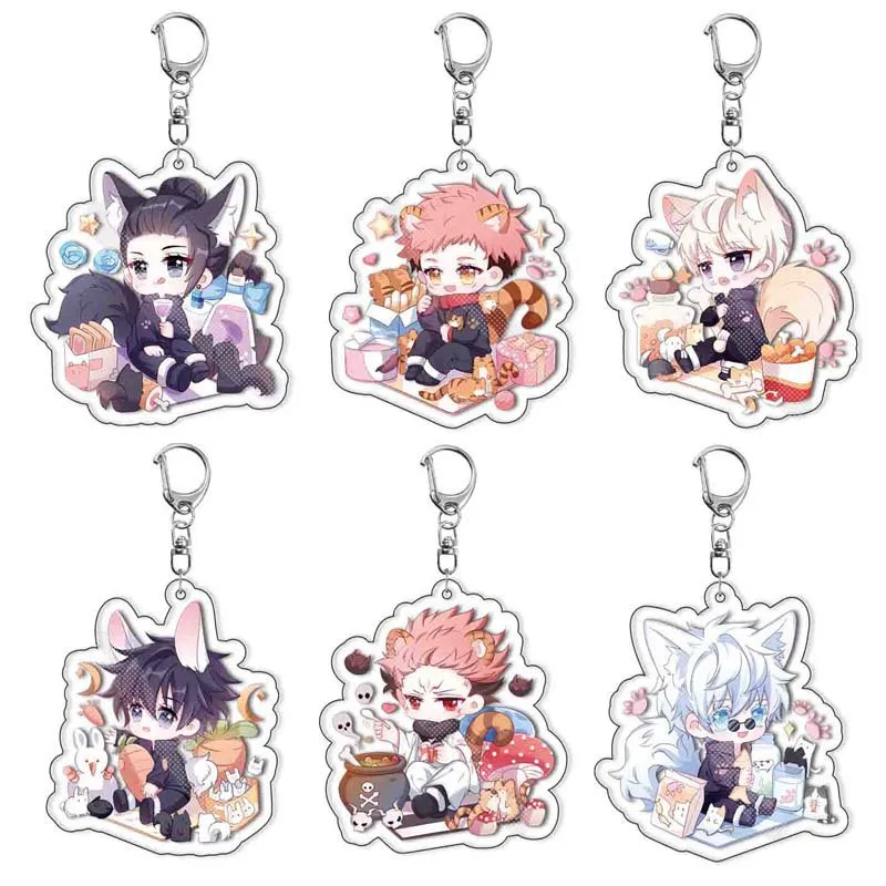 

Jujutsu Kaisen Yuji Itadori акриловый брелок аниме товары через границу готовый запас милый коллекционный подарок для фанатов японский