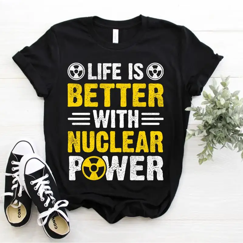 

Жизнь лучше с ядерной мощностью. Забавная футболка «Ядерная инженерия», размер S 5xl.