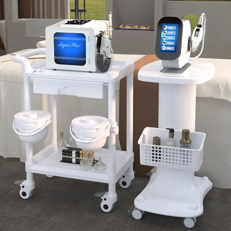 

Tattoo Rolling Salon Trolley Medical Storage Barber Utility Salon Trolley Cosmetic Cart Carrito Auxiliar Salon Furniture BL50SF