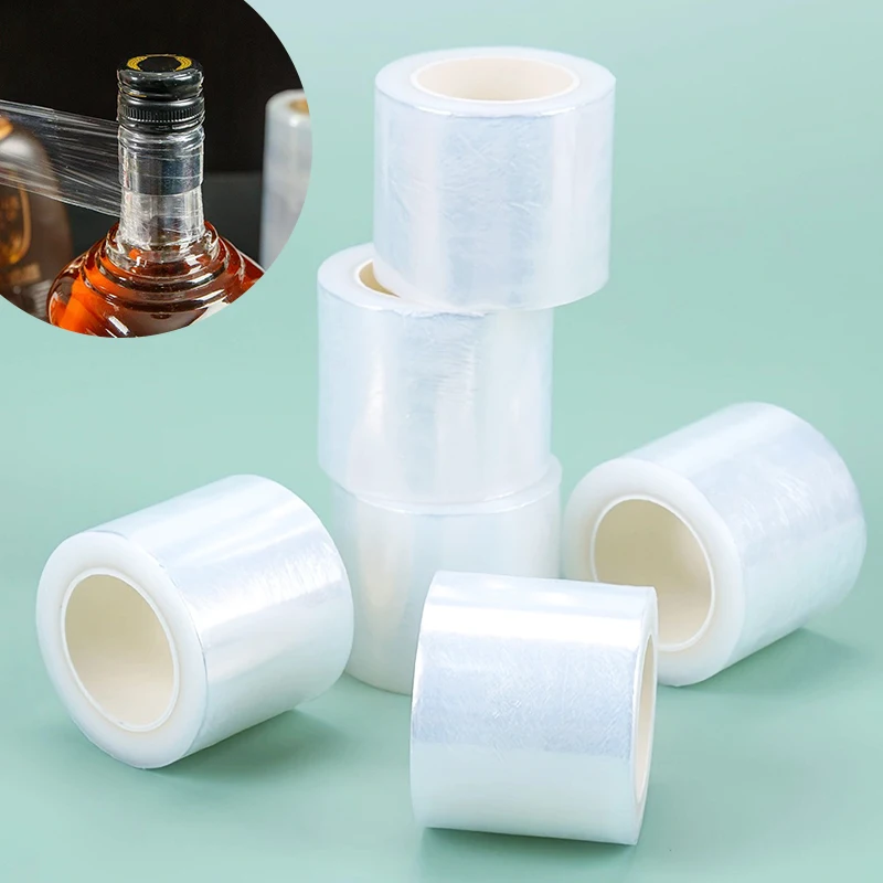 

4.2cm x 2000cm Leak-Proof Stretchable Bottle Mouth Wrapping Film Seal Anti-Evaporation Anti-Aging White Film For Secure Storage