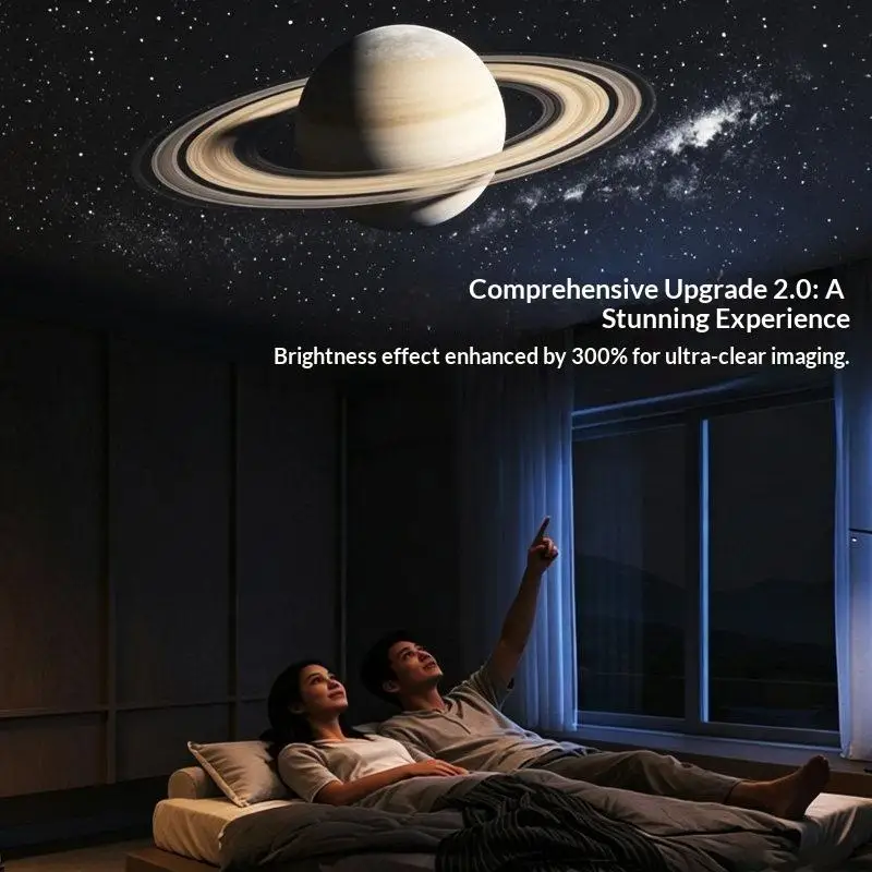 Lightweight Galaxy Star Projector USB Powered Mini Space Projection Lamp Portable Night Light for Outdoor Camping