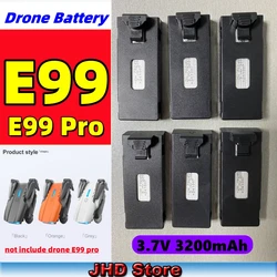 JHD E99 LiPo Battery 3.7V 3200mAh Drone Backup Battery E99PRO E99 E99S Mini Drone Battery RC Parts E99 Battery Wholesale