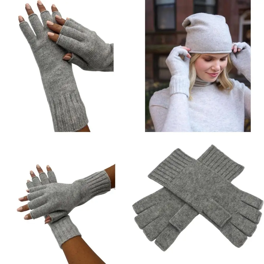 

Pure Alashan 100% Cashmere Fingerless Mittens