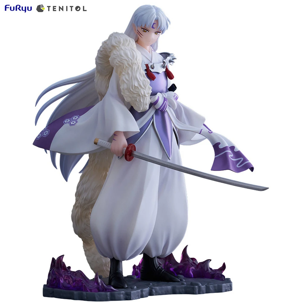 Original New FuRyu TENITOL Sesshomaru (Inuyasha) 20 cm Exquisite Anime Action Figure Nice Collectible Model Ornament Toys