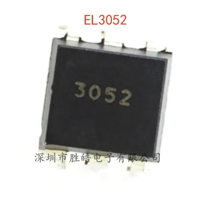 (10PCS)  NEW  EL3052   EL3052S(TA)  BLACK  Thyristor Drives Optocoupler  SOP-6   EL3052S(TA)   Integrated Circuit