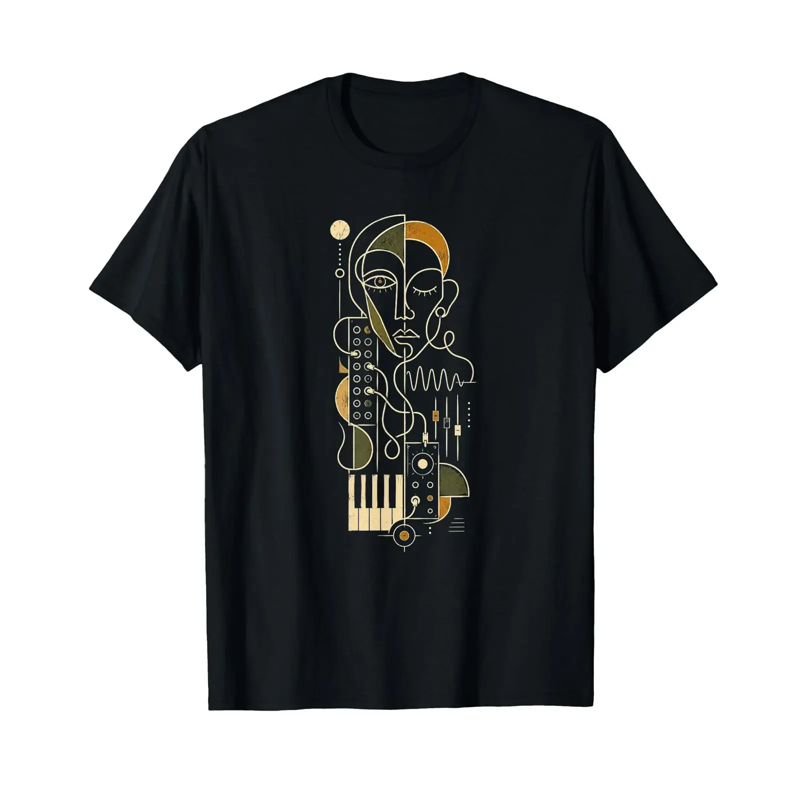 Analog Vintage Modular Synthesizer T Shirt vintage Washed Top For Everyday Wear Slightly designer clothes Unisex Versatile