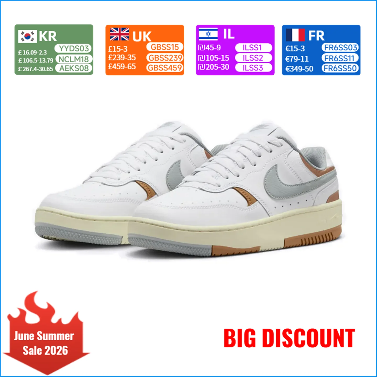 

Nike Gamma Force Women's Classic Fashionable Versatile Slip-Resistant Durable Skate Shoes DX9176-112